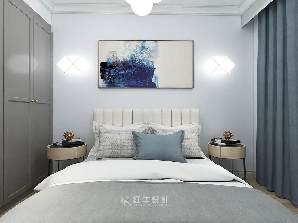 朱明琪_禧和苑89㎡北欧风格--经典小三房设计08主卧设计